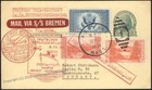 USA 1934 Bremen Schleuderflug Catapult K208 Cover Airmail 2c Glacier Farl 116172 — photo 1