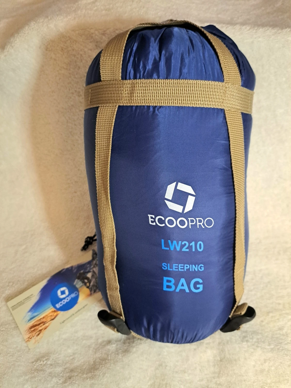 EcooPro LW210 Sleeping & Storage Bag Lightweight F Hiking Camp Backing 83"x30"