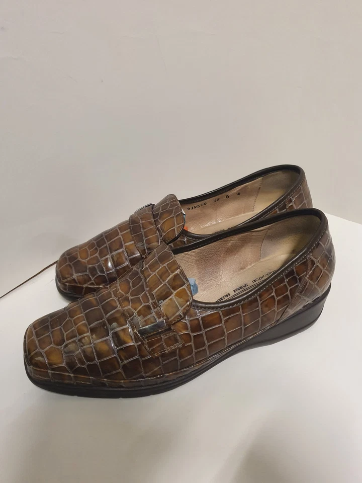 Waldläufer Slipper Loafer Croco-Look Gr. 6 (Ca. 39.5) Weite H - Bild 2 von 4
