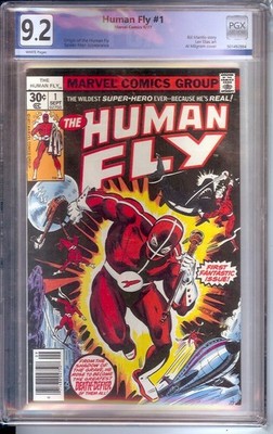 The Human Fly #1  PGX  9.2  1977 White Pages Marvel