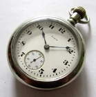 Antique Elgin Pocket Watch 18 size 7 jewels Silverode case RUNS