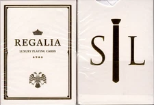 Shin Lim Regalia White Gold Luxury Playing Cards Poker Size