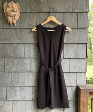 Talbots Sz 4 Petite Black Sleeveless Shift Dress Event Date Night Party Capsule