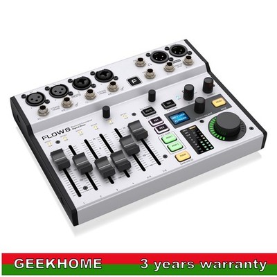 FLOW 8 Digital Mixer Ultra-low Noise Audio Processor Support Bluetooth App gh23