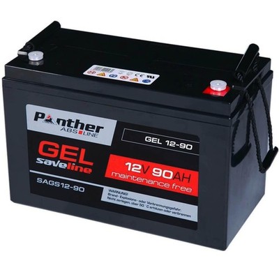 Panther Bleiakku GEL 90Ah 12V Akku Solar Versorger Wohnmobil Batterie 100Ah 85Ah