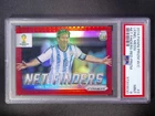2014 Panini Prizm World Cup Lionel Messi #2 Net Finders Red /149 PSA 9