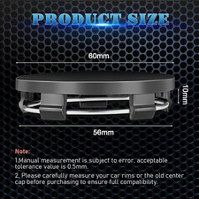 4Pcs Hub Centre Caps 60Mm, Universal Wheel Caps, Stable Car 60MM