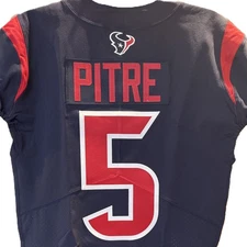 🏈Jalen Pitre TEAM-ISSUED💪Color Rush🎨Houston Texans🐂NFL Jersey👕Nike Inc. COA
