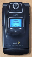 Sanyo Katana SCP-6600 - Black Sprint Very Rare Cellular Flip Phone