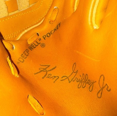 Gant Baseball Gaucher Vintage Rawlings Ken Griffey Jr – Taille 11 – Enfant – Cuir Marron