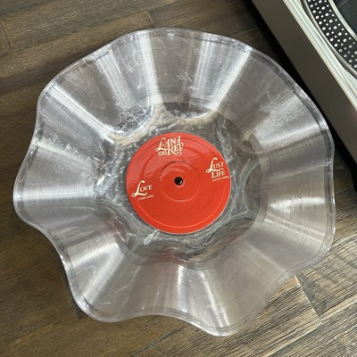 Record Bowl - Upcycled and Repurposed CLEAR Bowl - Lana Del Rey Lust For Life