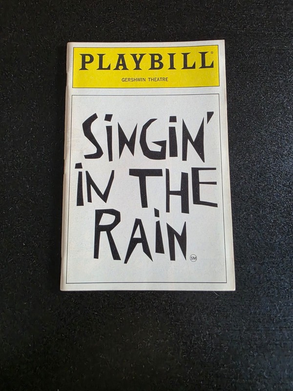 Singin' in the Rain Playbill w/Don Correia July 1985