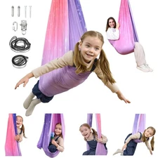 Sensory Swing, Indoor & Outdoor Sensory Swing for Kids & Adults, Double Layer...