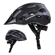 Dunlop Casque de Vélo Réglable de 58 à 61 CM - Taille L - avec Éclairage LED 3 M