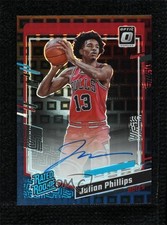 2023-24 Panini Donruss Optic Black Pandora Prizm 18/25 Julian Phillips Auto 9su