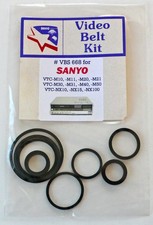 VCR Belt KIT for SANYO VTC-M10, VTC-M20, VTC-M30, VTC-M40, VTC-M50, VTC-NX10etc