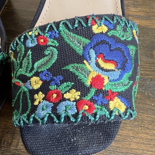 Tory Burch Sonoma Plateau-Keilsandalen mit Blumenstickerei US7 - Bild 6 von 16