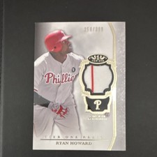 Topps 2013 Tier One Relics Ryan Howard # /399 Philadelphia Phillies HOF 