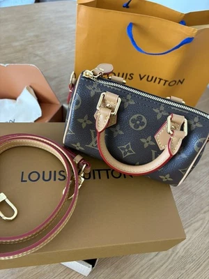 🌸 Sac Louis Vuitton Nano Speedy • Excellent État 🌸 - Photo 1/4
