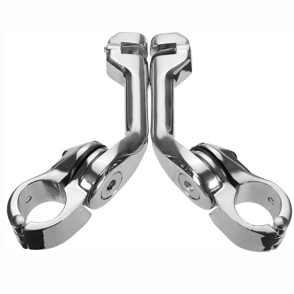 1-1/4" 32 mm montajes de clavija de pie de carretera abrazaderas de barra de choque para Harley Heritage Softail Foto 3 de 4