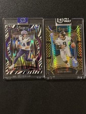 NFL 2 Card Lot Sam Darnold Zebra Mark Brunell Dragon Scale /10 SSP Case Hit