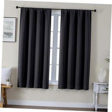 out Curtains for Bedroom 63 Inch Length - Thermal 40"W x 63"L Pack of 2 Black