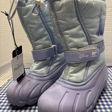 SOREL Disney FLURRY FROZEN ELSA BOOTS: BLUE/PURPLE: GIRL'S SIZE 2, See Pics