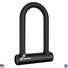 Sportneer Bike Lock - 17mm Shackle Heavy Duty Anti Theft Bike U Lock with 2 Keys