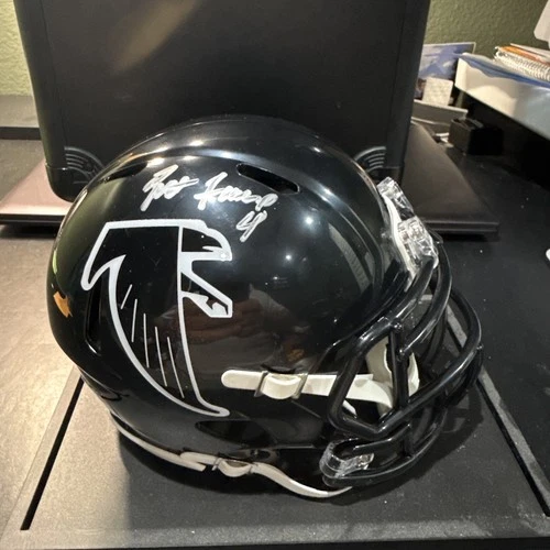 Brett Favre Autographed Atlanta Falcons Rookie Riddell Mini Helmet Favre