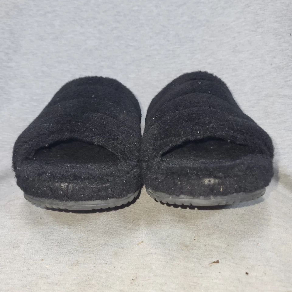 Chinelo UGG ALL GENDER FLUFF YOU PRETO MASCULINO EUA 12 EU 45  - Imagem 3 de 4