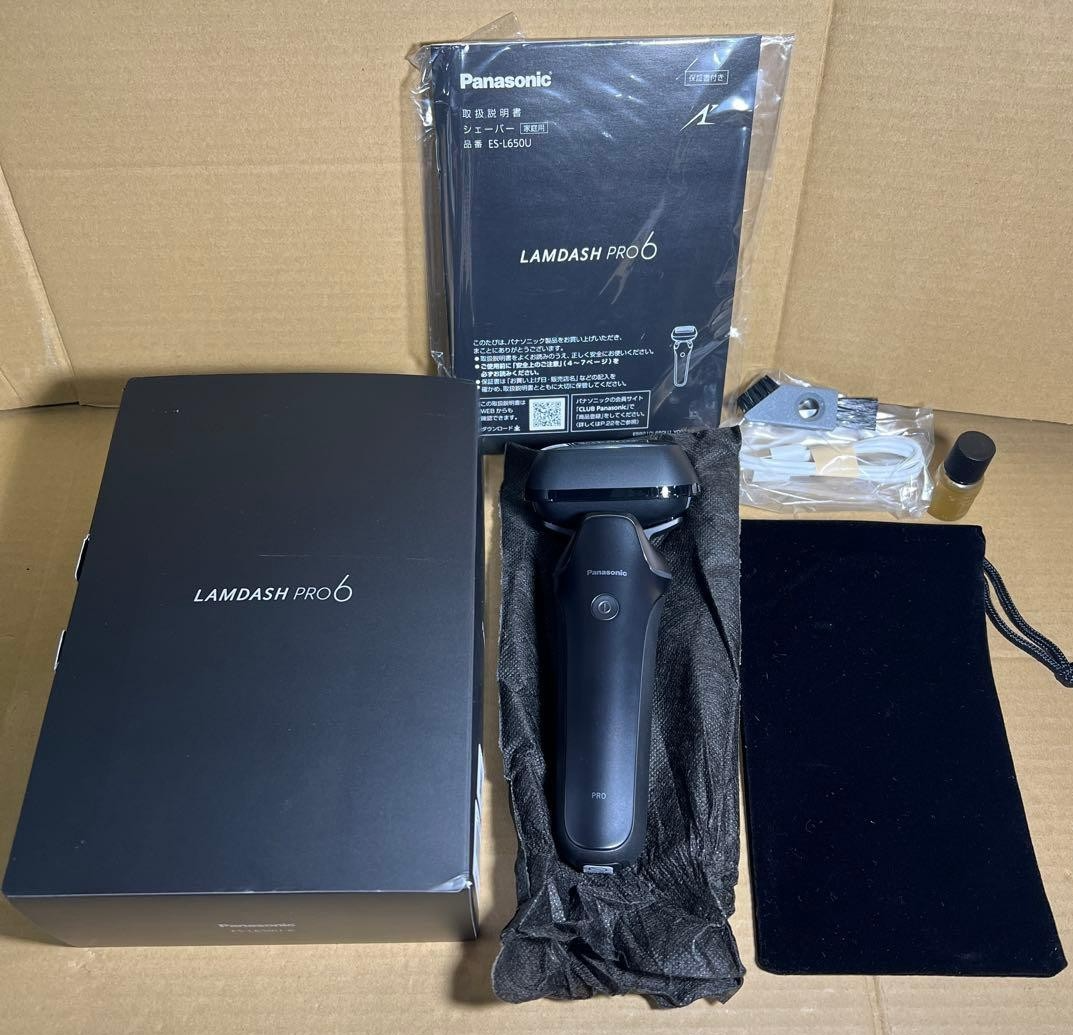 ☆キッド☆Panasonic LAMDASH PRO6ES-L650U-K Panasonic men's shaver ES-L650U-K LAMDASH PRO 6 blades AC100-240