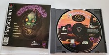 Oddworld: Abe's Oddysee (Sony PlayStation 1, 1997) PS1  Black Label W/Reg card