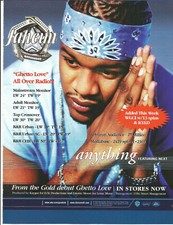 JAHEIM Ultra Rara Poster 2002 PROMO TRADE AD per Ghetto Love MINT USA