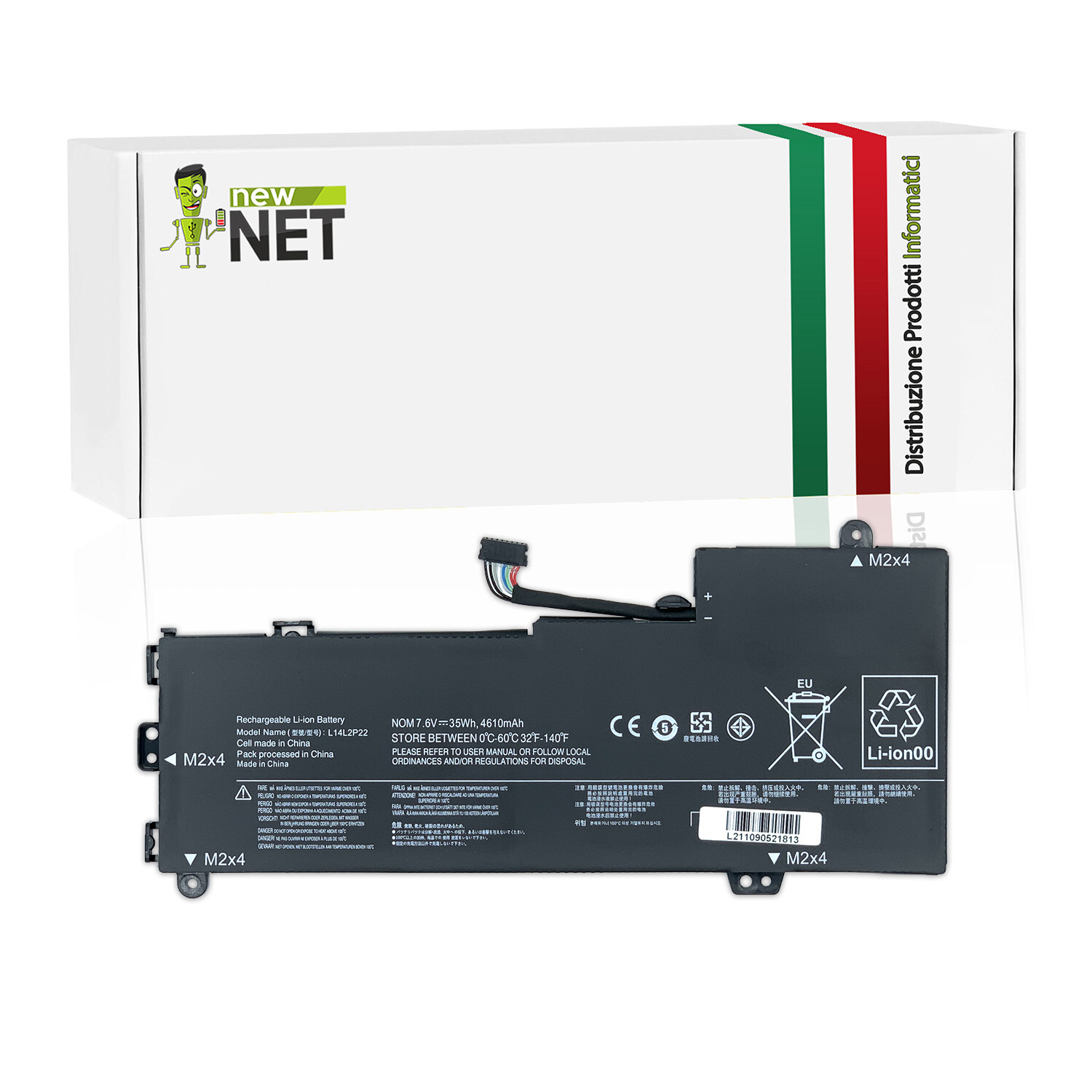 Batteria compatibile con Lenovo Ideapad E31-70(80KX0007GE) 4610mAh