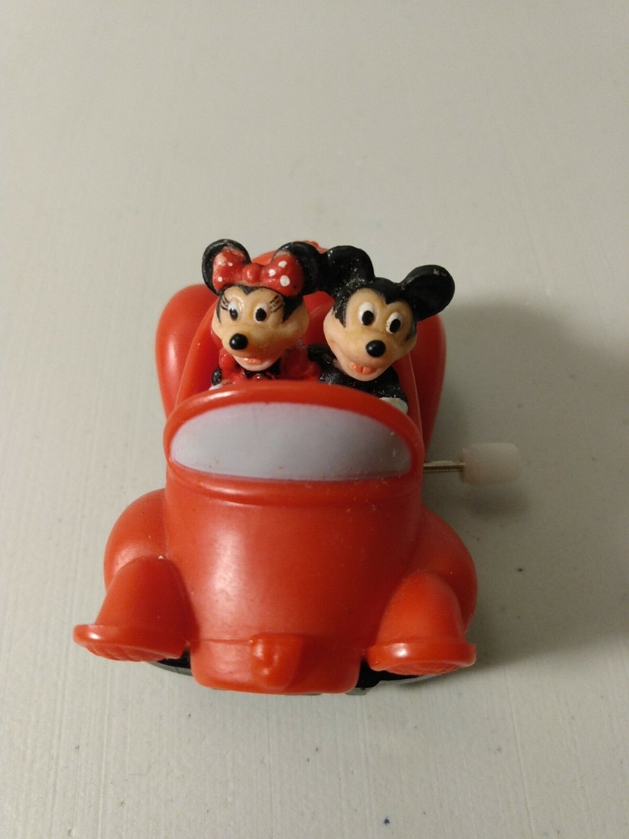DISNEY MICKEY & MINNIE MOUSE & DONALD DUCK CAR WIND UP TOY