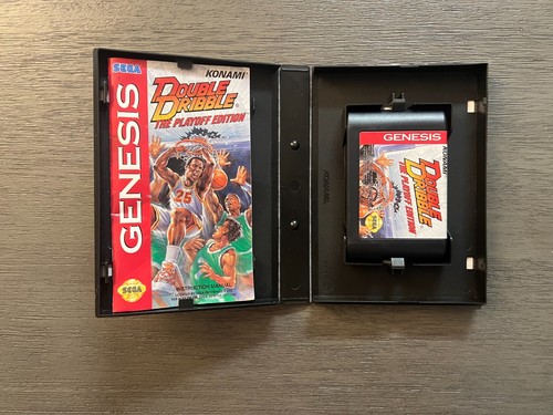 Sega Genesis Basketball Game Double Dribble The Playoff Edition Complete In Box - Picture 3 of 3