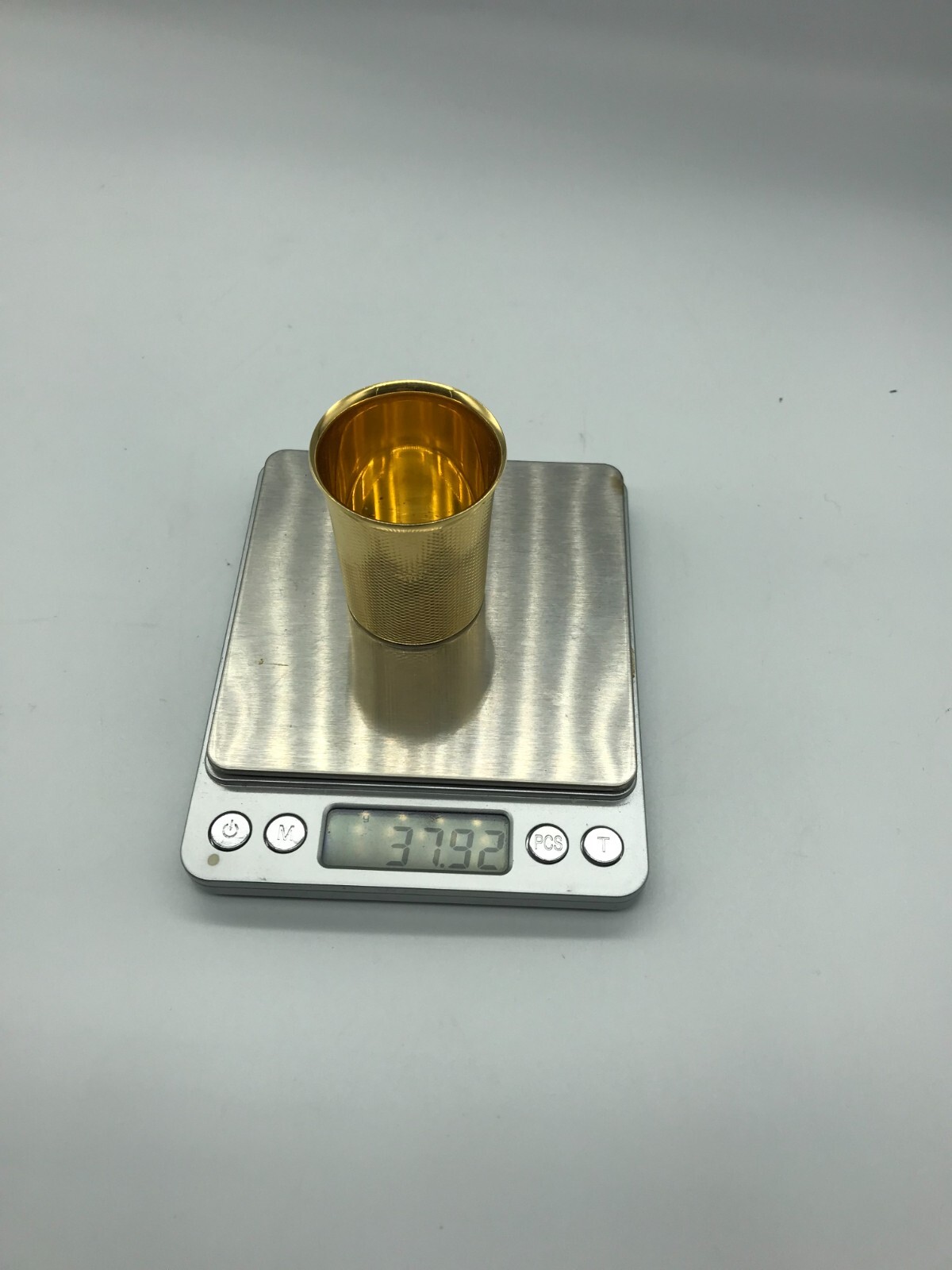 Timbale et coupelle Argent Massif Minerve Vermeil Hermès Paris 69 gr