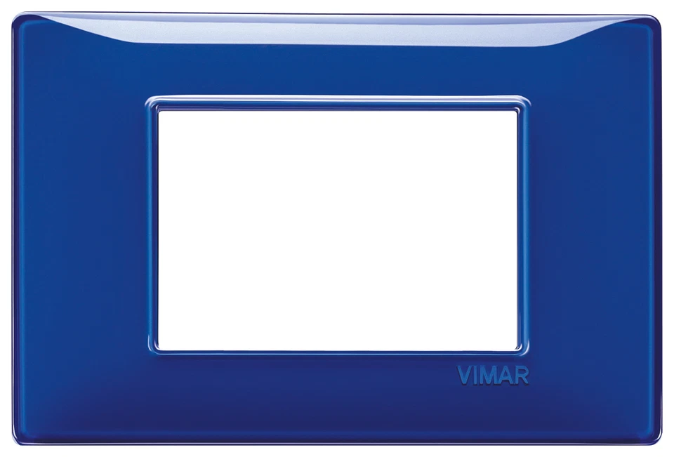 VIMAR 14653.50 PLACCA 3 MODULI REFLEX ZAFFIRO SERIE PLANA