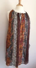 ISABEL MARANT SZ FR 36/US 4 Multi-Colored Sleeveless Silk Print Dress 