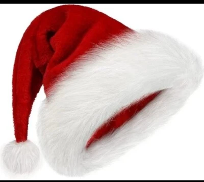 SET OF 2xSanta Hat, Father Christmas Hat Holiday for Kids