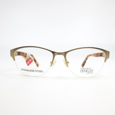 Catherine Deneuve Lunettes CD0409 032 Eyeglasses Frames Gold Cat Eye 52-16-135