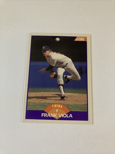 1989 Score Baseball Card 290 Frank Viola Twins Pitcher Card EBay