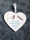 Hanging Bird Heart Sign For Indoor Decoration 