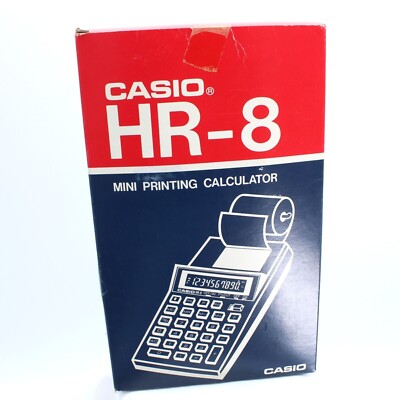 Vintage Casio | HR-8 | Portable Printing Calculator | Taschenrechner & Drucker