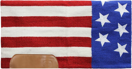 Almohadilla de manta para silla de montar occidental de lana American Pride New Zealand 34" X 36" - Imagen 8 de 11