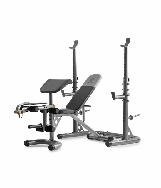 Gold S Gym Xrs20 With Squat Rack Weight Lifting Bench Press