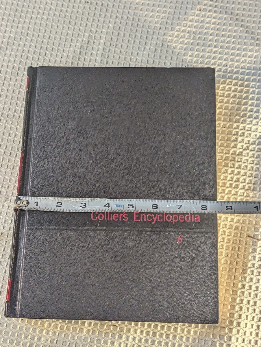 1963 Vtg Full Complete Set 24 Volumes Colliers Encyclopedias Black