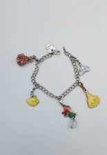 DISNEY Collectible Charm Bracelet  Princess  Belle, Ariel, Snow White, Aurora 