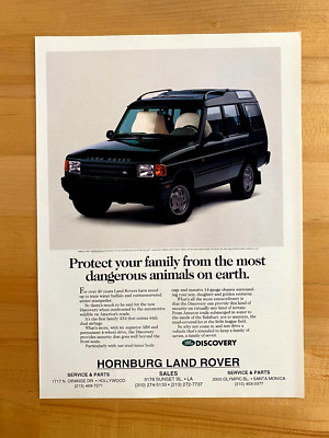 1995 Vintage Print Ad Land Rover Discovery 8''x11''