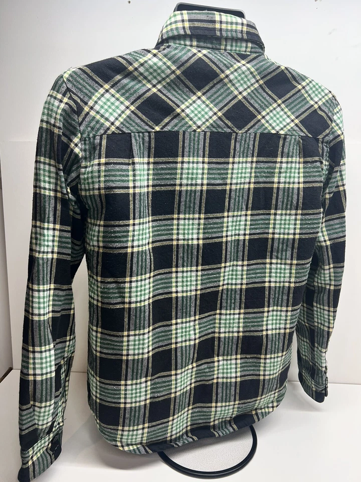 Franela abotonada forrada de vellón suave gruesa a cuadros Ezequiel Foto 4 de 4